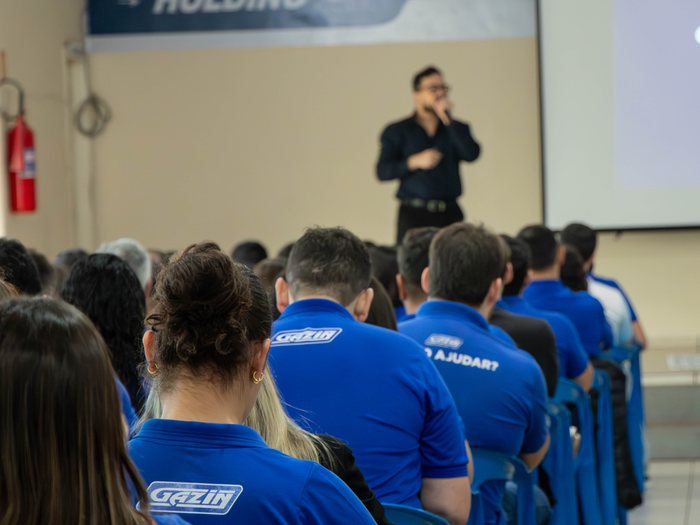 Palestra corporativa para equipe da Gazin Colchões